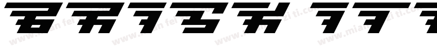 Brisk Italic字体转换